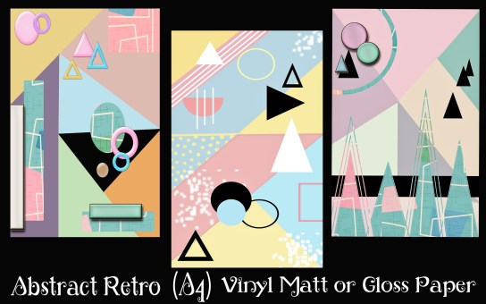 3 Abstract Retro A4 size