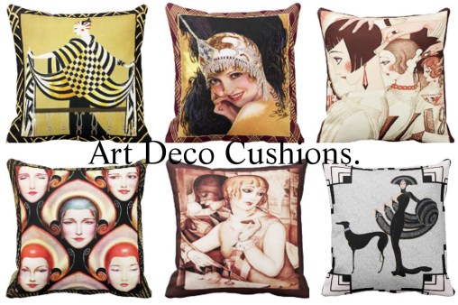 6 Art Deco Cushions 1